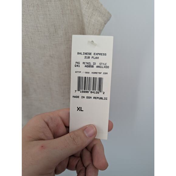 Stephanie K Linen Blend Vest & Pants Set Size 18 XL VTG NWT Beige Outfit Y2K 90s - Picture 6 of 10